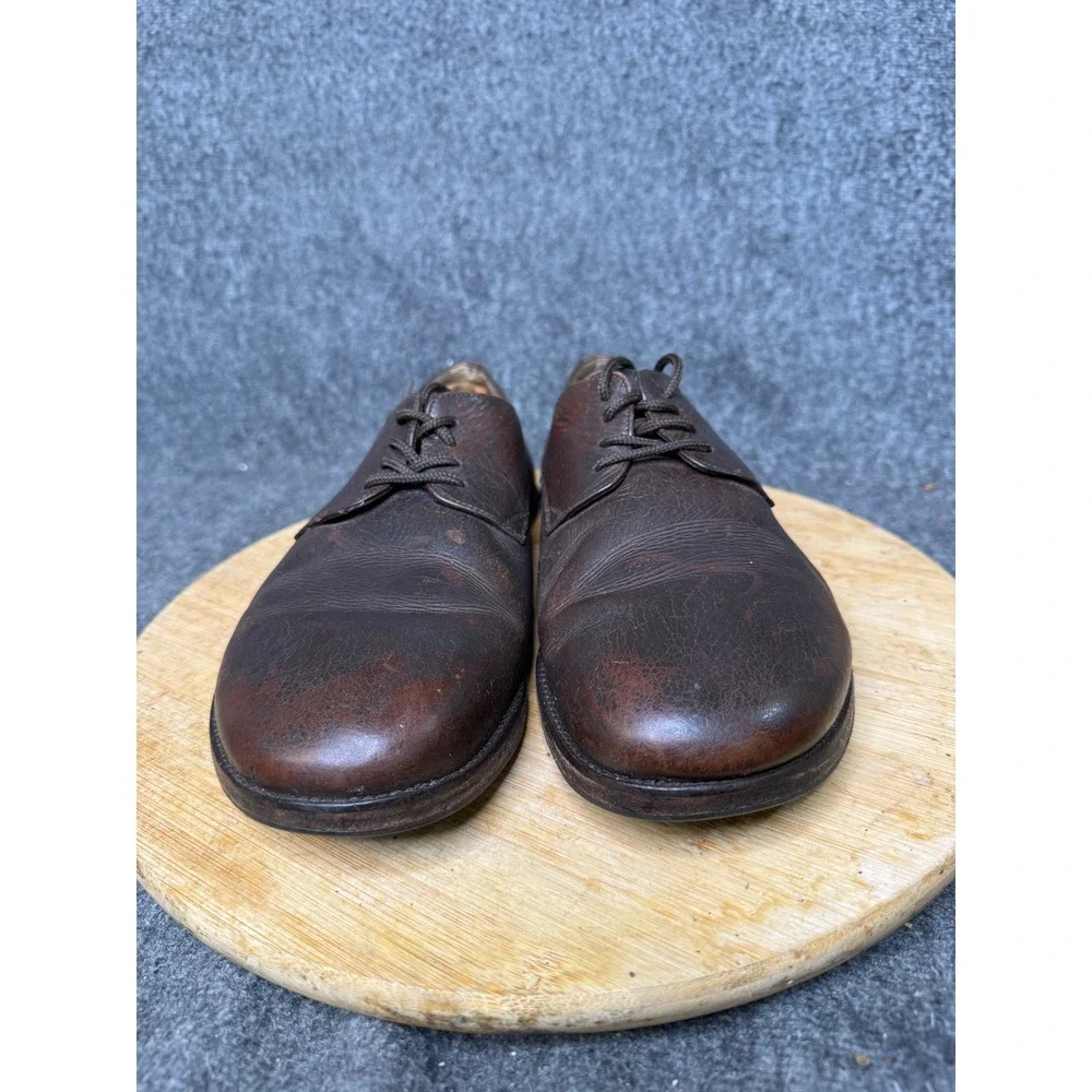 Vivobarefoot Mens Brown Leather Derby Barefoot Minimalist Shoes Made in Portugal